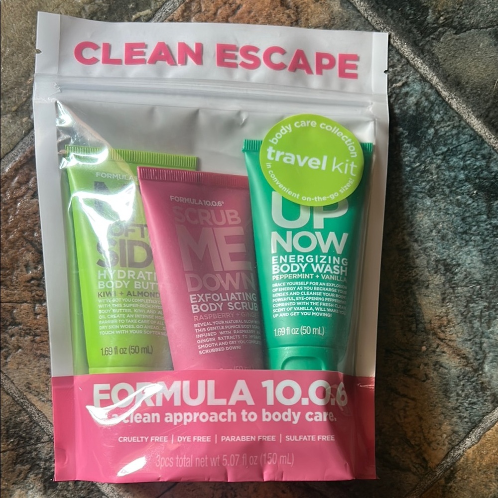 Formula 10.0.6 Skincare Travel Kit - Pink, Green